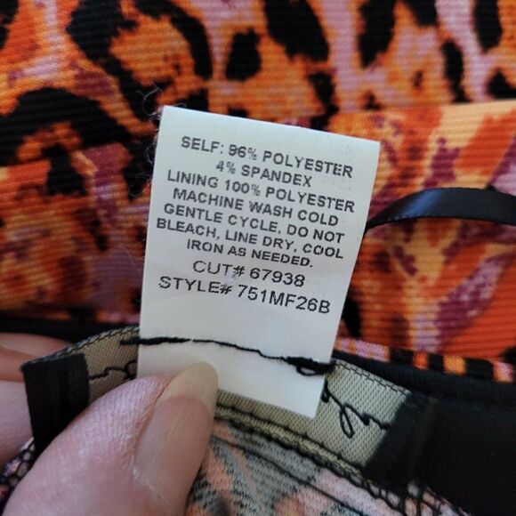 Vtg 90's City Triangles Grunge Animal Multimedia Patchwork Bodycon‎ Dress Sz M - Picture 13 of 13